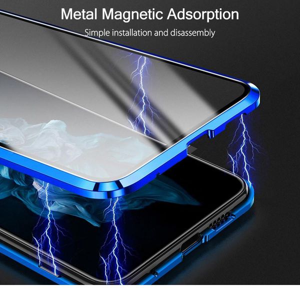 

double sided glass metal magnetic case for samsung galaxy s10e s20 fe a21s a20 a30 a50 a51 a70 a71 a81 jllydk