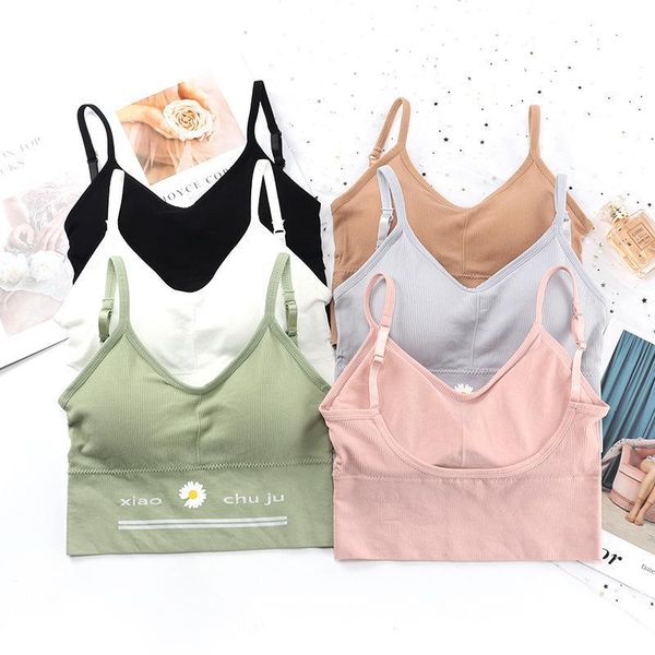 

sports push-up bra yoga women black white floral crop high elastic running brasier mujer, White;black
