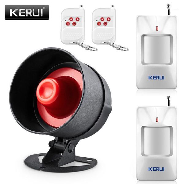 

keirui 100db wireless local speaker home alarm burglar security system infrared motion detector remote control siren kit1