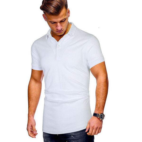 

high-quality summer 2020 new short-sleeved horse casual lapel polo shirt fashion men's, White;black
