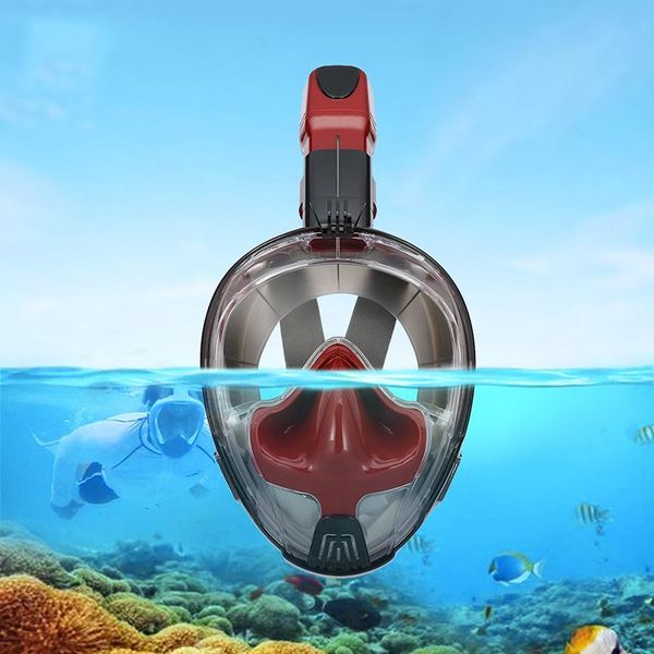 

diving masks profession silicone mask full dry double floating bead waterproof breathing tube swimming training snorkeling equipment