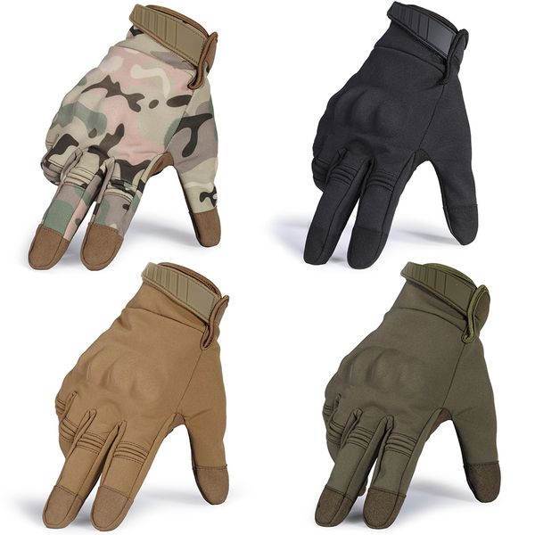 

touch screen cold weather waterproof glove windproof winter warmer fleece tactical military hard knuckle full finger gloves men 201019, Blue;gray