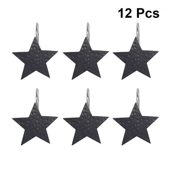 

hooks & rails 12pcs curtain glide resin hangers rings loop for home el1