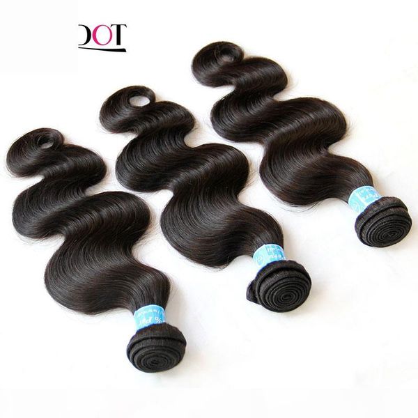 

unprocessed virgin peruvian hair body wave 100% human hair weaves bundles peruvian body wavy hair extensions 3pcs lot nature color dyeable, Black