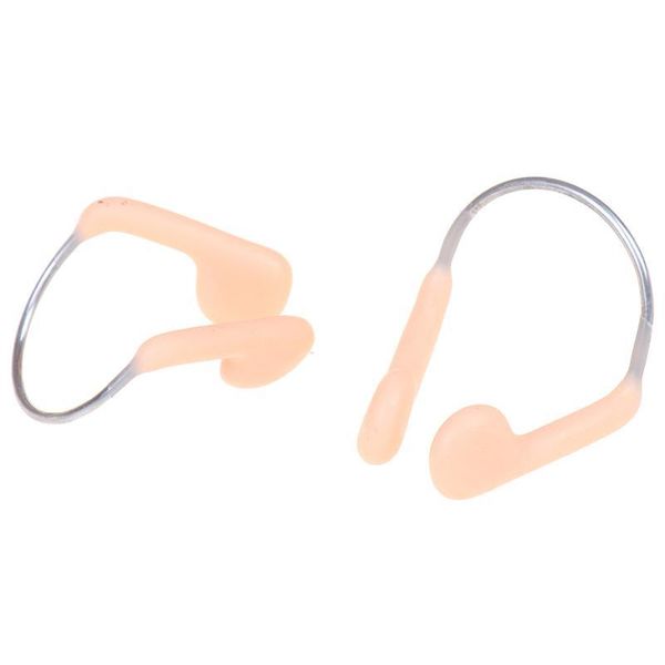 

soft sile steel wire nose clip durable no-skid for swimming diving water sports nose clip skin color swimming acc sqcgxx