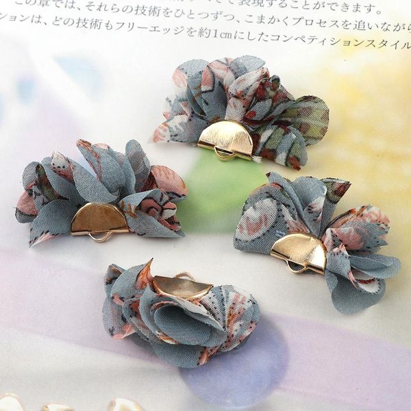 

10pc fashion 2341mm multicolor flowers tassel pendant cloth fabric tassels charm earrings pendants diy jewelry accessories h jllcbt