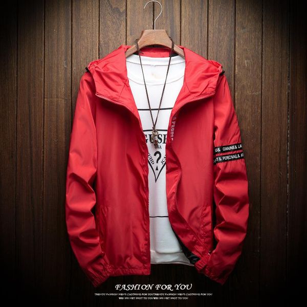 

men hooded thin jackets outwear casual coats large size men red light thiner coats autumn casual jackets size 5xl, Black;brown
