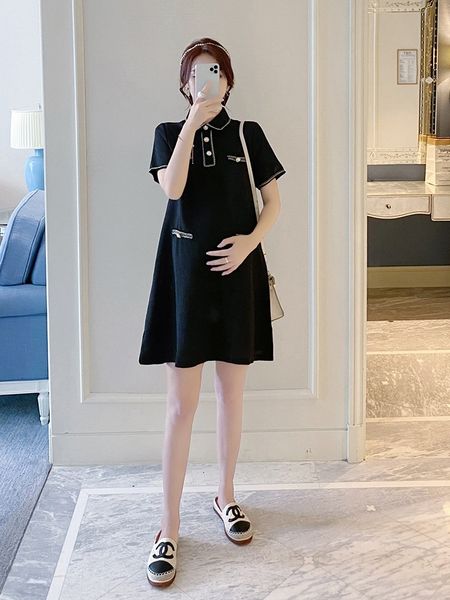 

rcxvb материнству женщин летом короткий рукав изящные одежды платье модные мамы 2020 лето в середине длины онлайн одежду знаменитости береме, Black;gray