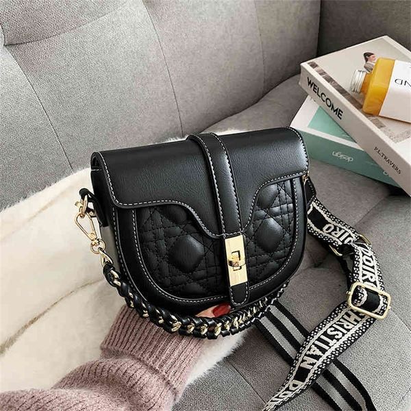 

83% off wholesale sale new bag women's bag messenger single shoulder small fragrant wind lattice embroidered thread texture wide belt