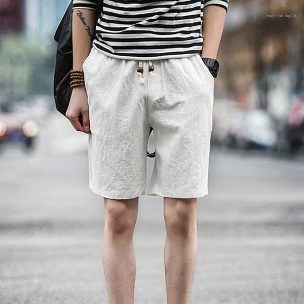

men's shorts s men's beach summer drawstring lace-up 2021 fashion solid casual pocket five-point loose male pants size 5xl1, White;black