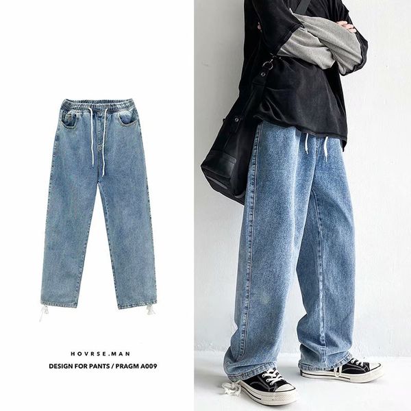 

autumn and winter jeans men's big fashion brand casual pants, Blue