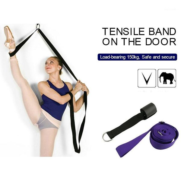

resistance bands yoga ballet leg stretcher door flexibility & stretching strap - great for 2021 1