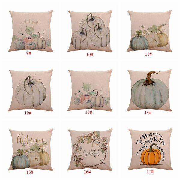 

pumpkin halloween pillow case sofa throw pillow cushion cover black cat pillow cover 18x18inch halloween party supplies gift vt0573