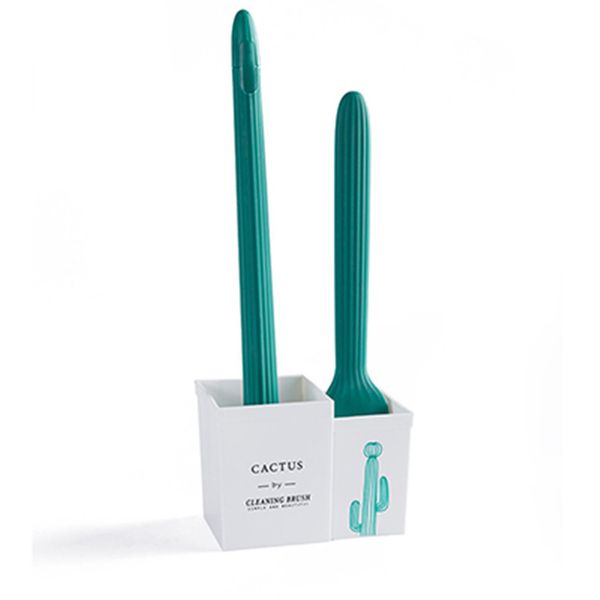 

toilet brush nordic wall hanging cactus-shaped aromatherapy with base cleaning brush set 2-in-1 toilet brush