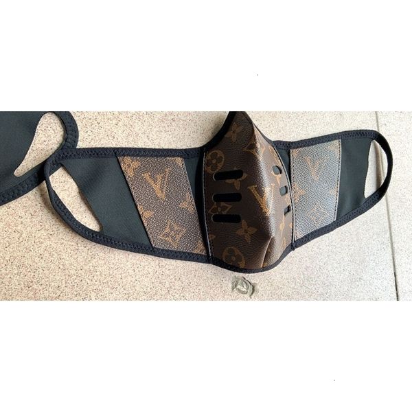 

masks face dustproof pu breathe leather mask unsiex fashion print mouth-muffle 9lghoutletutkh
