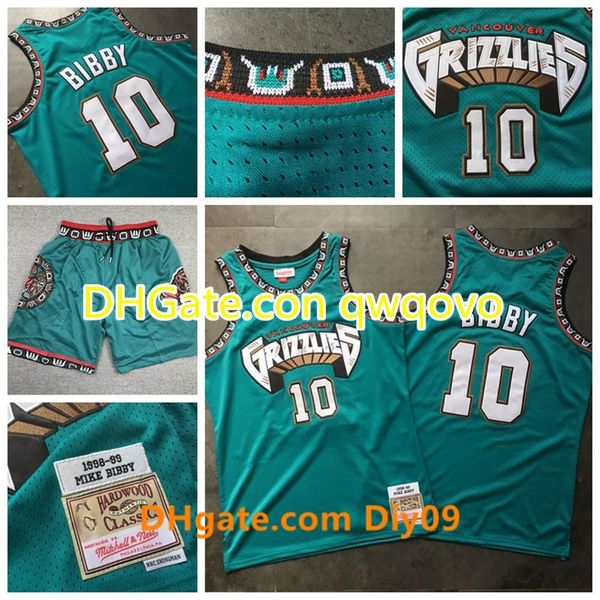 

retromemphisgrizzlies 10 mike bibby 1998-99 swingman jersey vancouver basketball mitchell & ness hwchardwoodshorts, Black;red