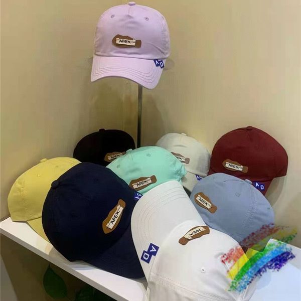 

2021ss label hat men women baseball cap ader caps 17 colors, Blue;gray