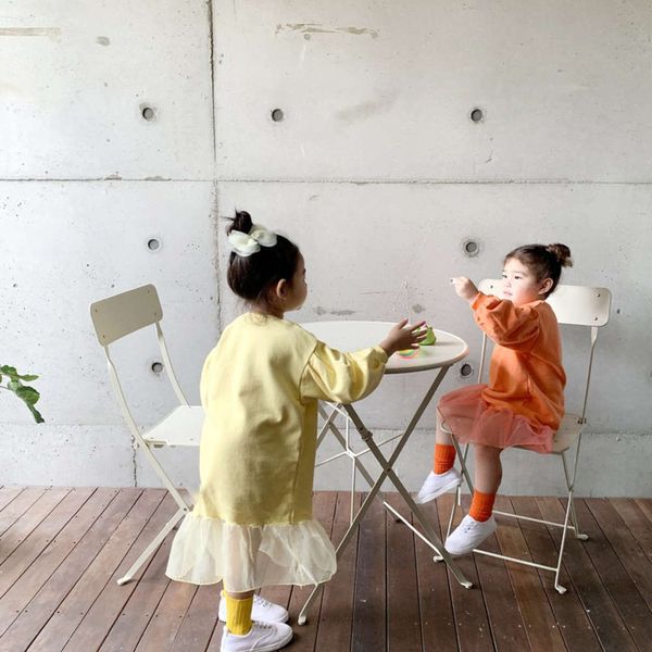 

pure girl's jumpsuit color with long sve and lovely drs mc8kpgsl, Red;yellow