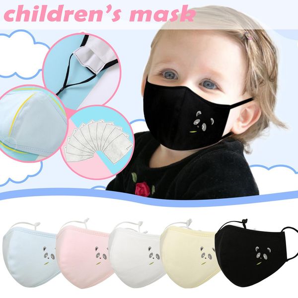 

kids mask for the face with filter mascarillas para nios headband bandana mondkapjes wasbaar masque cubrebocas wmtqqq yyysports, Black
