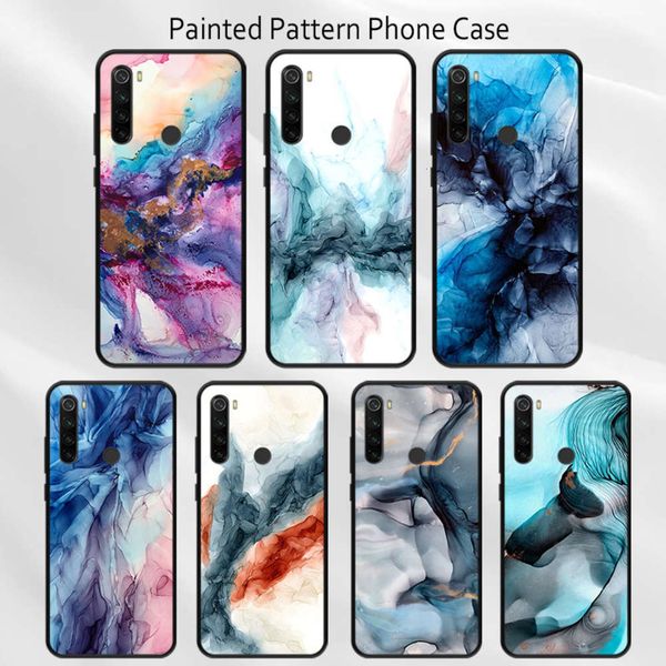 

marble embossed leather case, hongmi note 9 pro 9s 8t 7k30 ultra watercolor embossed leather casevfe1