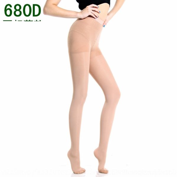 

c6ah2 italy 680d italian ultrathin summer ultra-thin body-shaping belly-shaping leg-beautifying dkz2t socks pressure socks base, Black