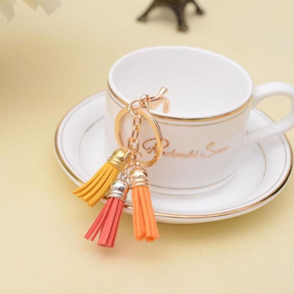 

кожаная кисточка для женской сумки charm womens keyring llaveros mujer chaveiro porte cle chaveiros sleutelhanger eh782 h bbylos