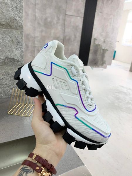 

белый knit cludbust thunder sneaker тройной обуви женская обувь мужская обувь конструктор vintage повседневная кроссовки joint имя новый сти, Black