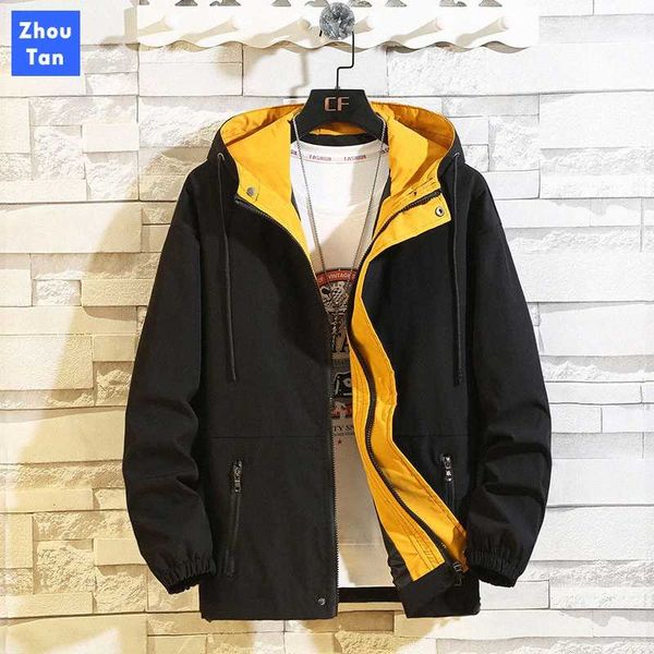 

2021 mens jackets spring autumn casual fashion bomber jacket men overcoat new baseball jackets men jacket coats large size 8xl rf5r#, Black;brown