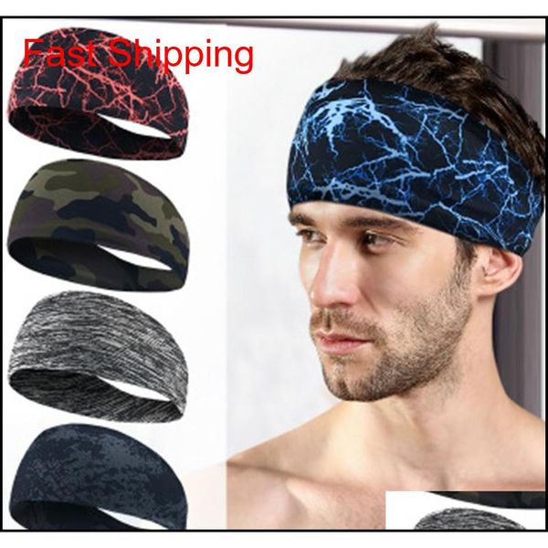

sport headband men women under sweat wicking stretchy athletic bandana headscarf yoga headband head wrap sweatband 5 colors pi6wx, Yellow;black