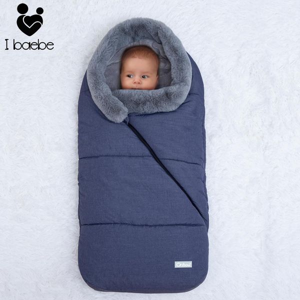 

зимний спальный мешок для младенцев infant конверт для коляски сгущает теплый sleepsack новорожденный прогулочная коляска ветрозащитный anti