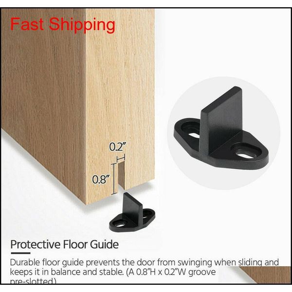 

6' slide sliding barn door hardware track rail hanger roller cl qylwbk bde_luck