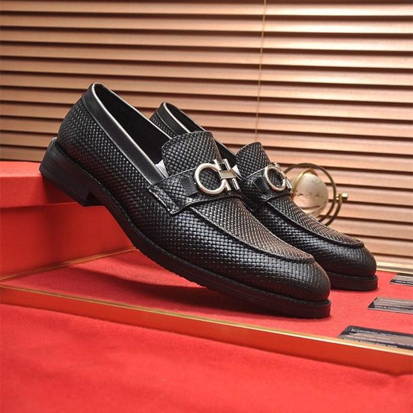 

a1 iduzi luxury mens oxfords shoes leather pointed iron tip men leather dress shoes black business and party zapatos de hombre
