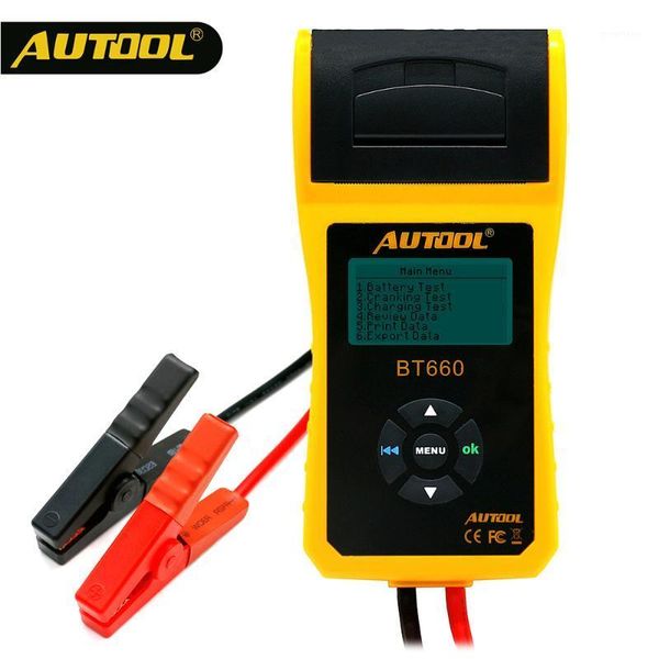 

autool bt660 12v car battery test battery analyzer test tool automotive vehicle repair garage tool with thermal printer1
