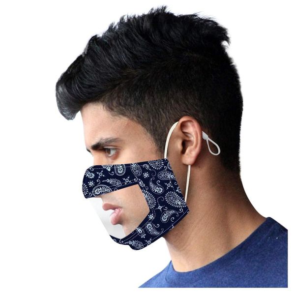 

прозрачная защита лица маска для лица взрослая улыбка коммуникатор для лица маска с четким виниловым видимым выражением для чтения губ маска