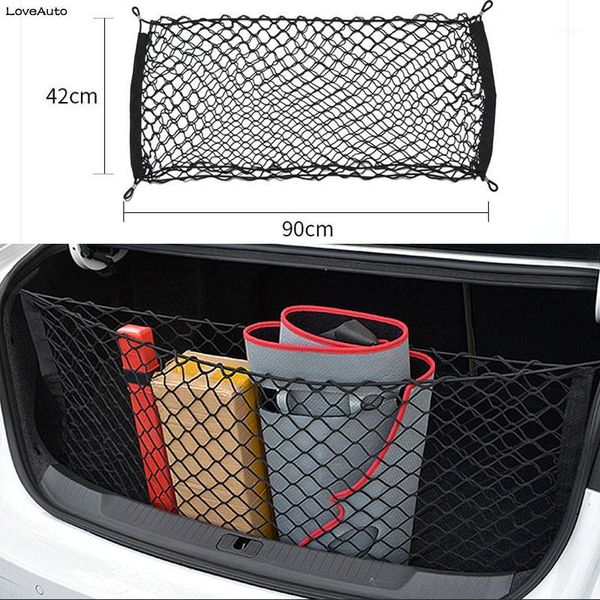 

car organizer trunk rear cargo storage mesh elastic net bag luggage 58*116 cm / 42*90 for cx30 cx 30 cx-30 20211