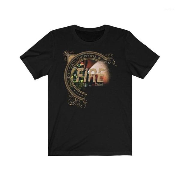 

firefighter chief t-shirt great gift for the fire chief - black shirt1, White;black