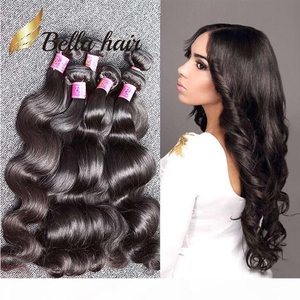 

natural black color human hair weave unprocessed mongolian hair bundles 3pcs lot wavy body wave ing