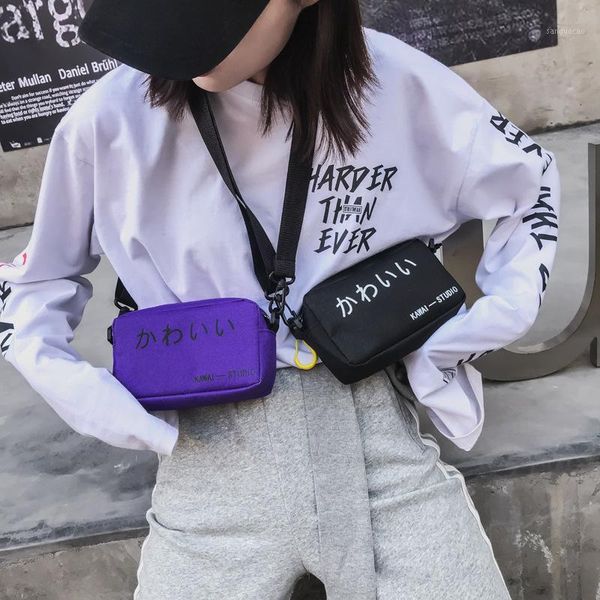 

2020 handbags simple crossbody bag for women streetwear fashion phone bag mini student polyester new mobile phone shoulder1, Black;gray