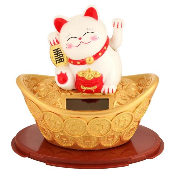 

lucky cat japanese wealth waving shaking hand maneki neko fortune welcome cat craft car shop l home restaurant decor gift