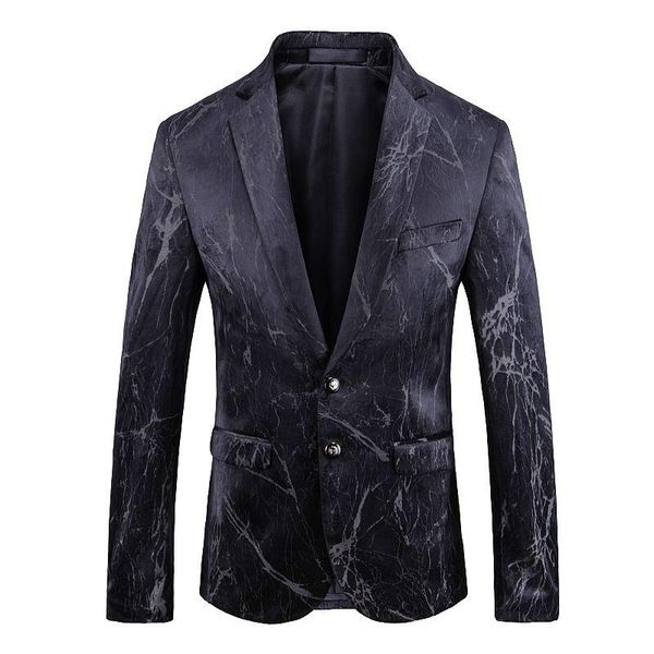 

luxury mens blazer wedding party stage club print jacket black 2021 spring chaqueta hombre formal males suits blazers size 5xl, White;black