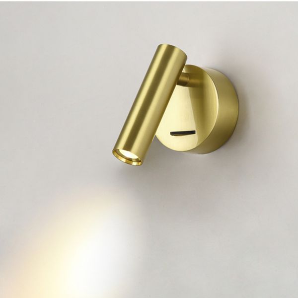 

ch bed headboard reading lamp with on-off switch 3w led focused beam rotational head built-in driver ac100-240v warm white 3000k