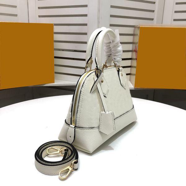 

speedy crossbody fashion 25 handbag bas leather shell shoulder quality bag leisure bag tote women portable versatile bucket sho wmmts, Red;black