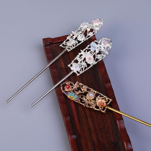

hair clips & barrettes ancient ornaments hairpin style costume accessories single hanfu headdress, Golden;silver