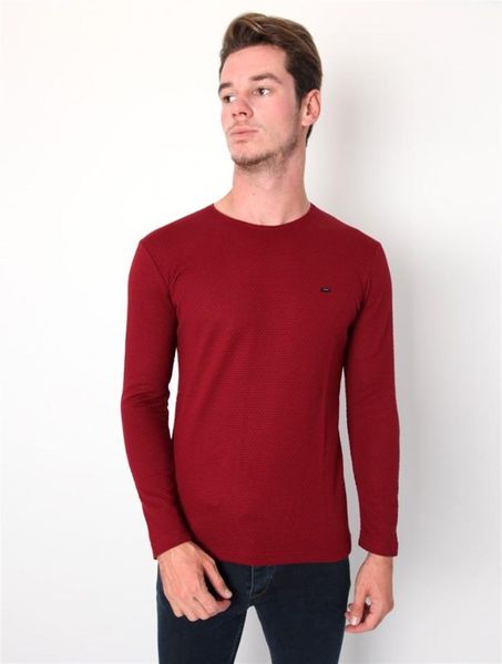 

bike collar petekli burgundy male knitwear sweater, White;black