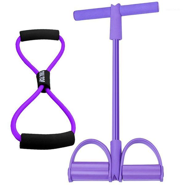 

resistance bands 1 set elastic yoga rally pedal puller exercise fitness equipment abdominal exerciser sports tool household sit-ups trainer1