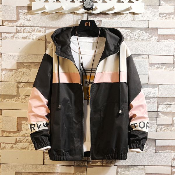 

2021 new janpan style bigger pocket white black spring autumn jacket men's streetwear clothes plus asian oversize m-5xl tqic, Black;brown