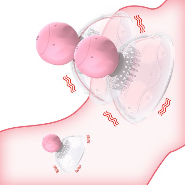 Ventose per capezzoli Rotanti Pompa per stimolazione del seno Reggiseno Massaggiatore Ventosa Famale Masturbador Vibratore Giocattoli sexy per le donne