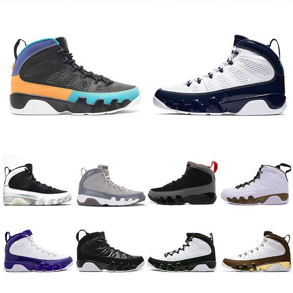 

unc 9 dream it 9s men basketball shoes sports 2010 release bred lakers pe og space jam high black white sneakers