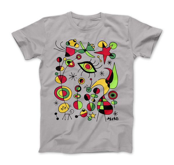 

joan miro peces de colores artwork t-shirt art style for men women kids artsy gyms fitness tee shirt sport hooded sweatshirt hoodie