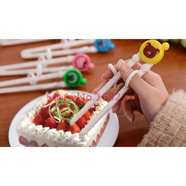 

wholesale- shipping cartoon style kids children early learning training designed chopsticks baby enlightenment chopsticks 2015